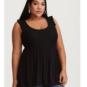 Torrid hi-lo lace back top